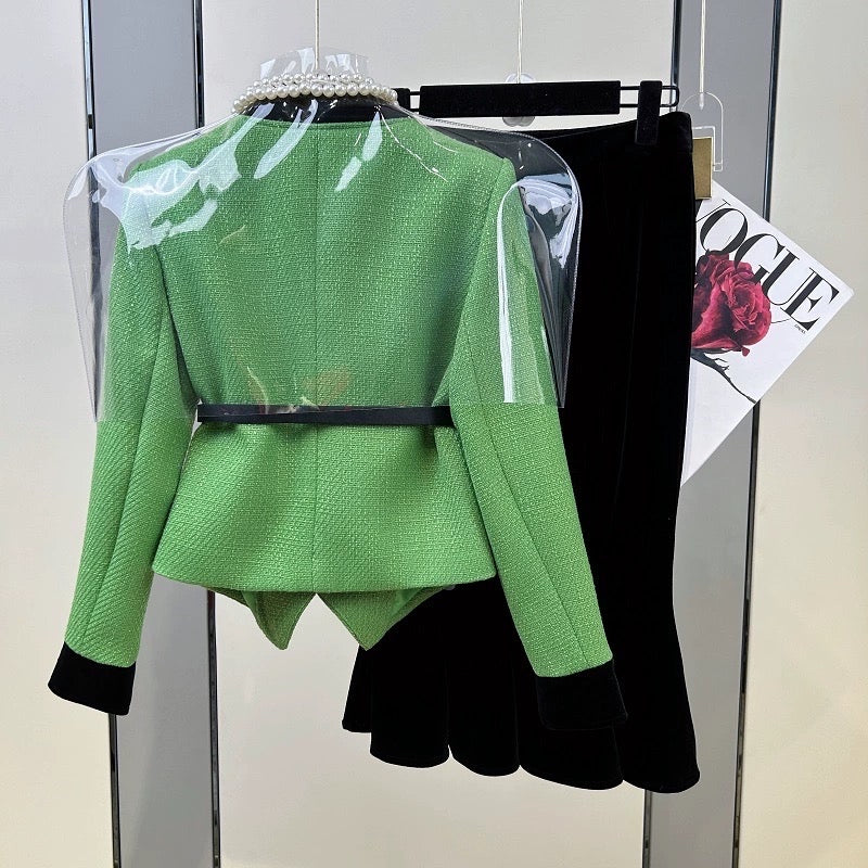 Fengyi Nanyou high-end women's small fragrance suit women's autumn 2023 new temperament lady skirt two-piece set
