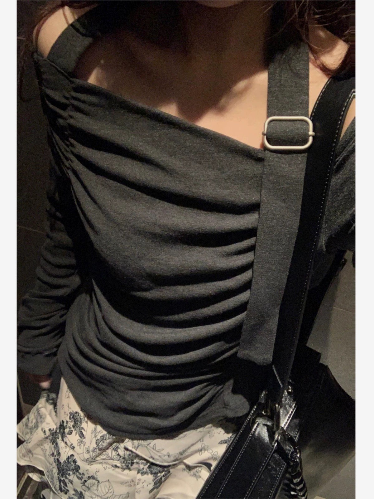 2024 summer new style ruffled floral cake skirt retro high waist slim a-line short long skirt two-piece suit