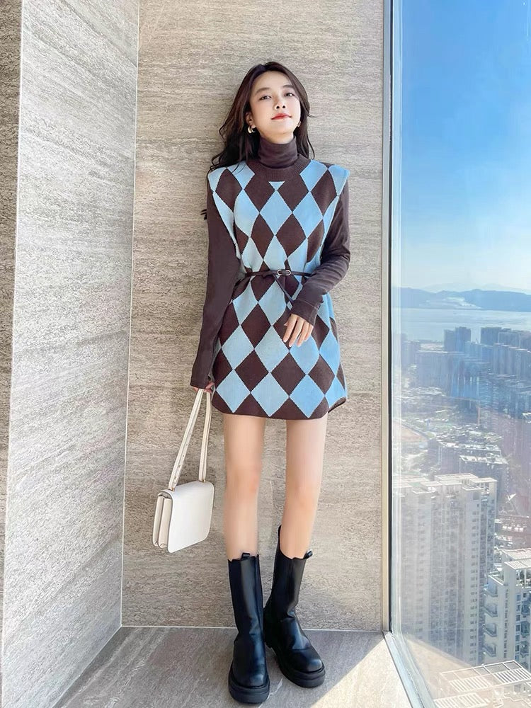 mauve knit dress Mauve Sweater Dress S main image 0