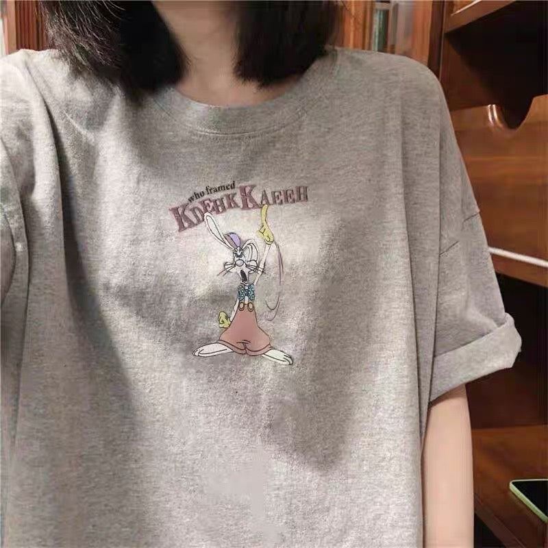 Foreign trade cut label tail order ~ counter withdrawal American trend summer short-sleeved T-shirt men and women pure cotton loose versatile