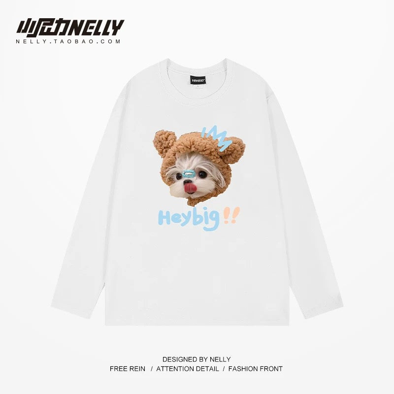 American cartoon cat print round neck short sleeve men and women summer 2025 couple pure cotton t-shirt half sleeve bottoming shirt trend