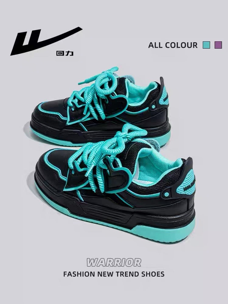 Pull back women's shoes small black shoes 2023 spring and autumn new niche original small love thick-soled sports casual sneakers women