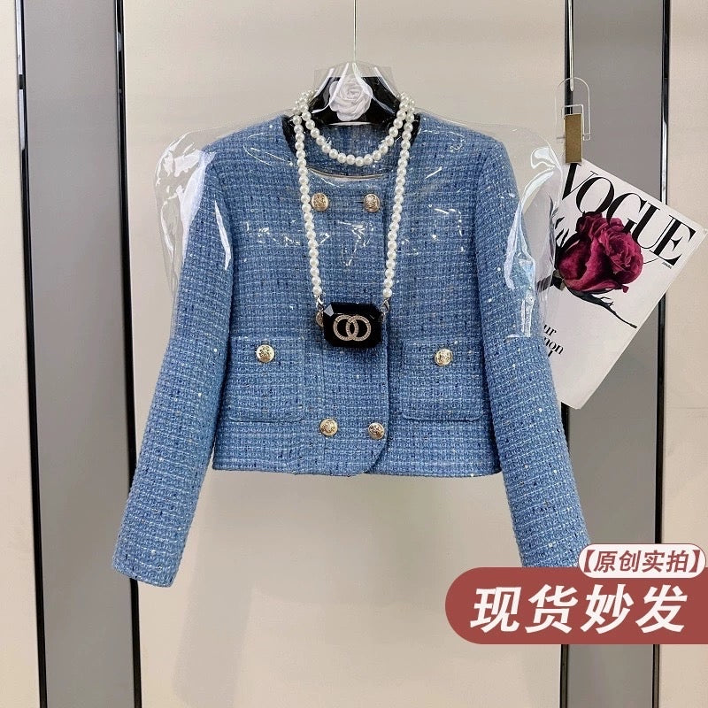 Fengyi high-end small fragrance suit female 2023 autumn and winter new fashion temperament thin and age-reducing two-piece suit