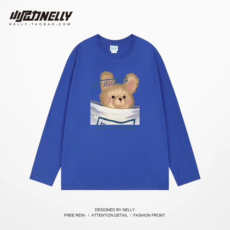 American cartoon cat print round neck short sleeve men and women summer 2025 couple pure cotton t-shirt half sleeve bottoming shirt trend