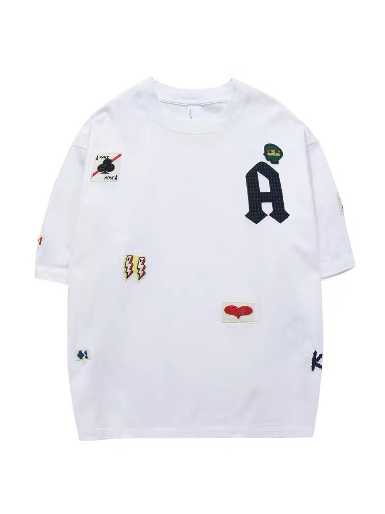 Xu Tailang American fashion brand trend short-sleeved T-shirt men's summer Korean version handsome versatile half-sleeved 2023 new T-shirt
