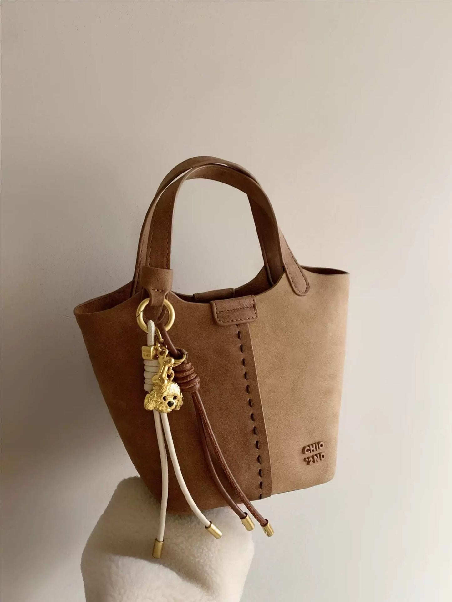 Nanfeng Chio2nd Bread Puppy Youluo Fenglin Tote Bag Women's Autumn and Winter Handbag Single Shoulder Messenger Bag