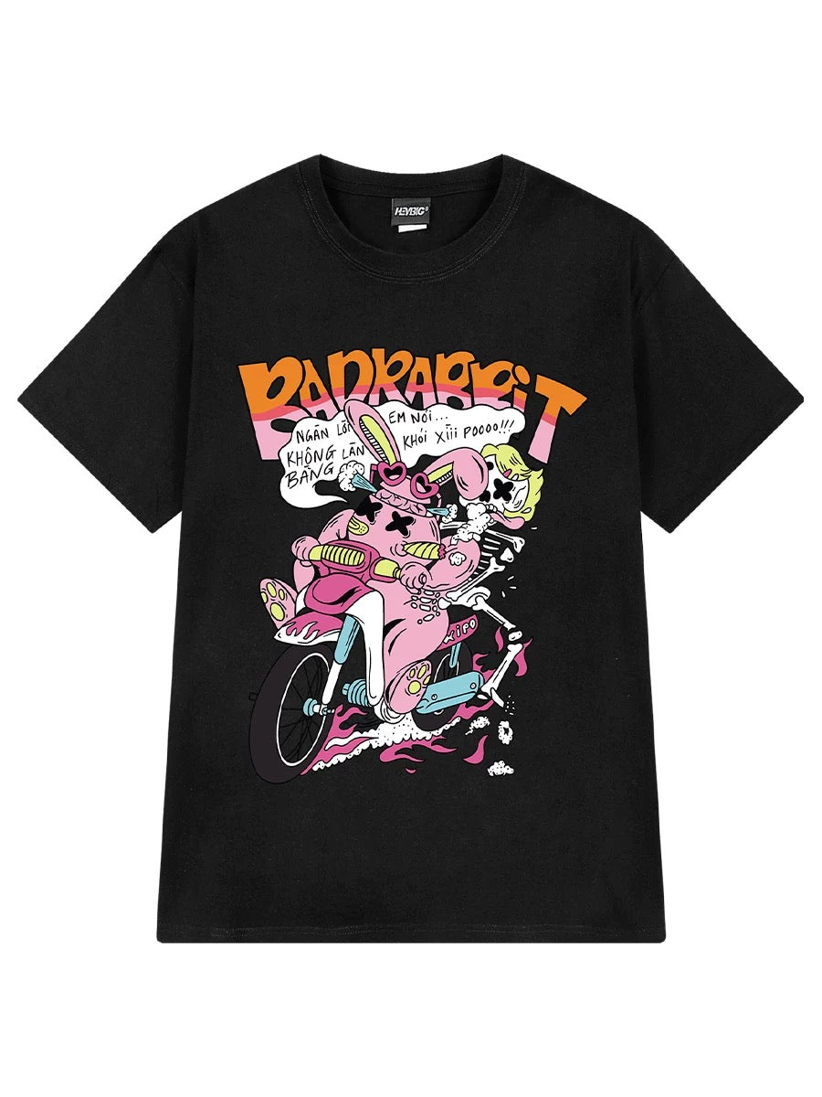 Short-sleeved men's and women's trendy brand ins Hong Kong style men's t-shirt summer clothes 2024 new handsome half-sleeved boys' T-shirt