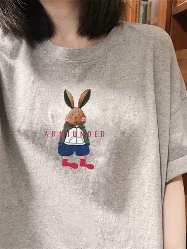 Foreign trade cut label tail order ~ counter withdrawal American trend summer short-sleeved T-shirt men and women pure cotton loose versatile