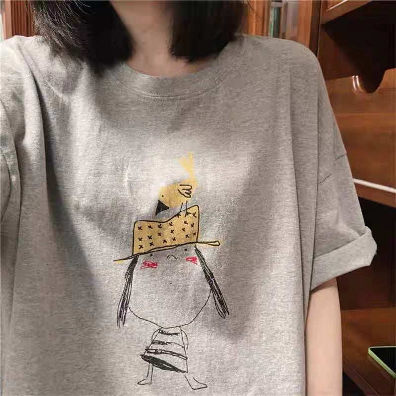 Foreign trade cut label tail order ~ counter withdrawal American trend summer short-sleeved T-shirt men and women pure cotton loose versatile