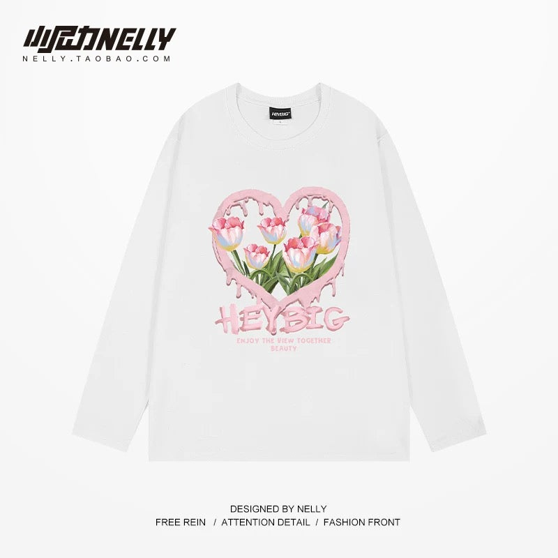 American cartoon cat print round neck short sleeve men and women summer 2025 couple pure cotton t-shirt half sleeve bottoming shirt trend