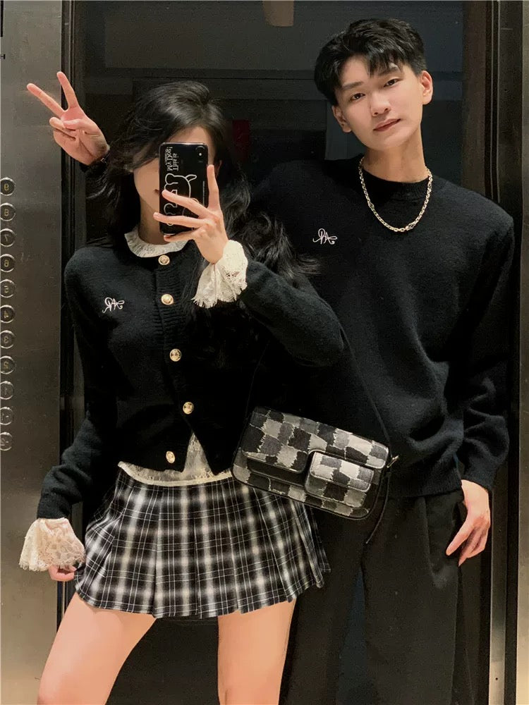 Couple wear autumn and winter 2023 new ins super hot sweater for men and women Korean version loose French sweater jacket trendy brand