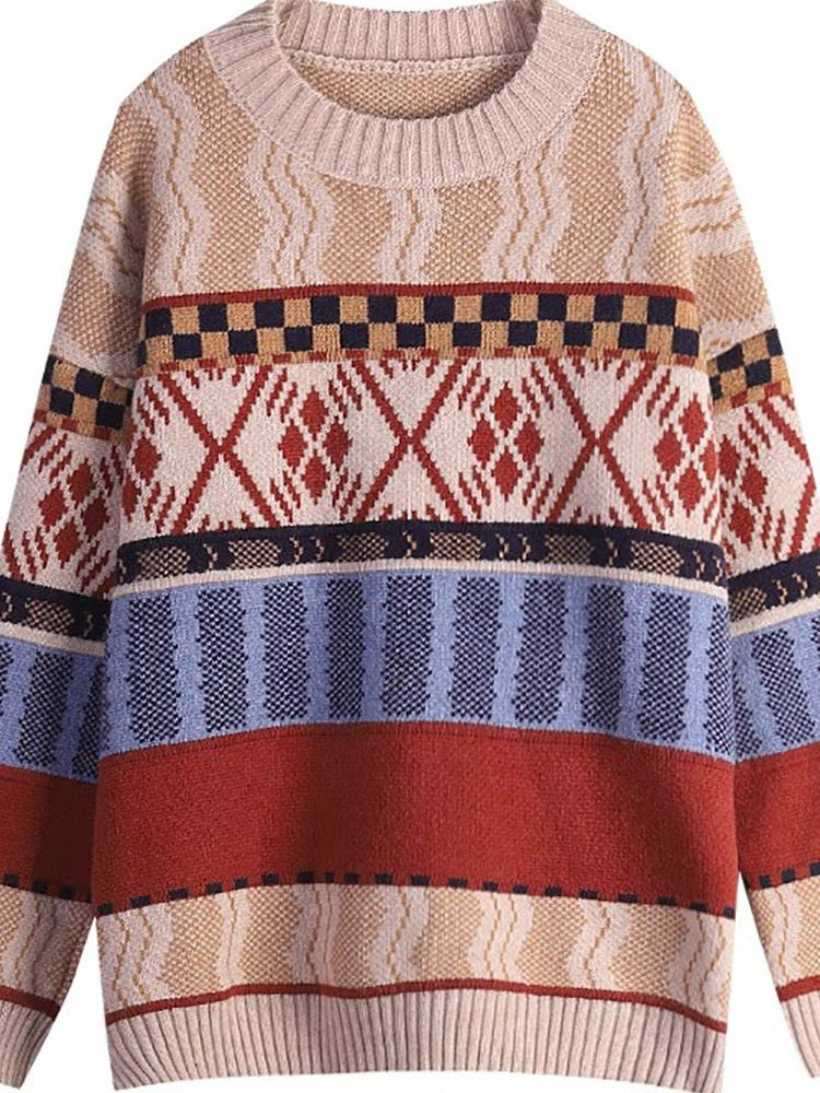 Design sense niche 2023 early autumn new chic niche tops Japanese retro lazy style Korean sweaters women's trend T2340