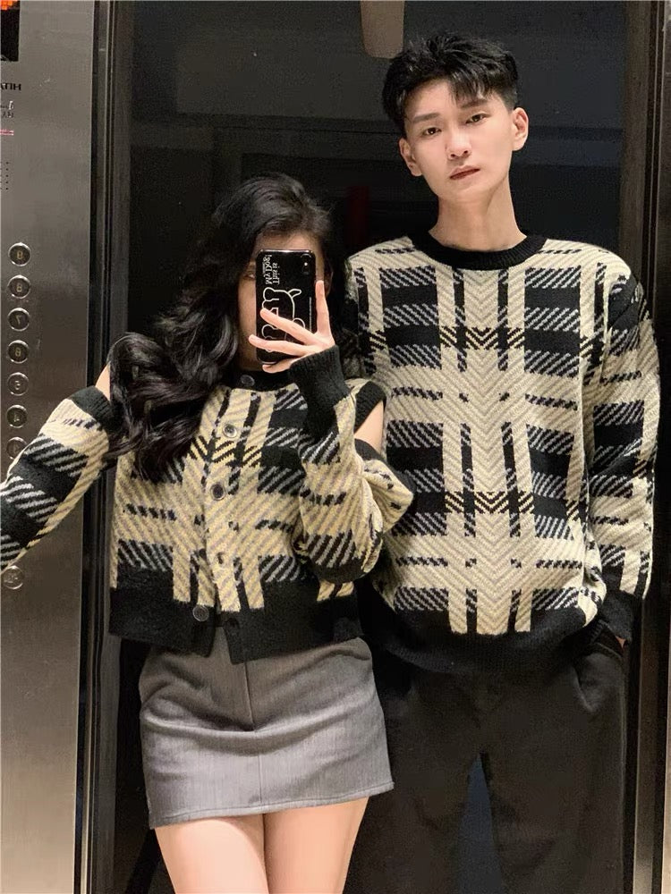 Couple wear autumn and winter 2023 new ins super hot sweater for men and women Korean version loose French sweater jacket trendy brand
