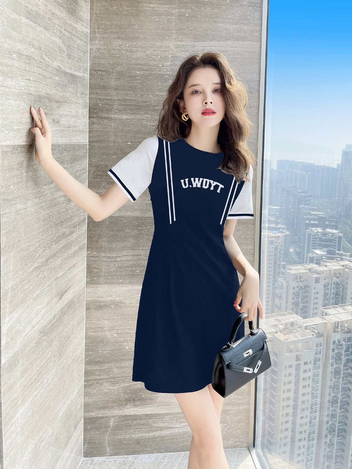 Small tall dress summer 2024 new summer women's clothing casual slim niche summer skirt women summer