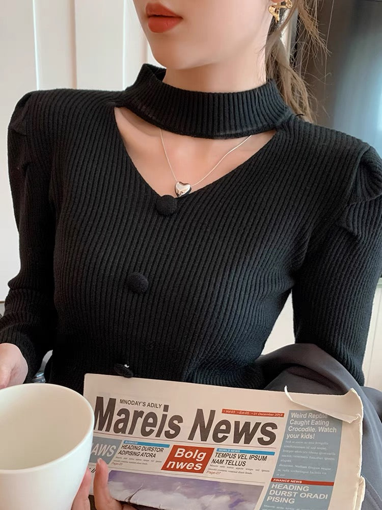 White knitted sweater women's half turtleneck bottoming shirt 2023 new autumn style foreign style autumn and winter inner sweater slimming top