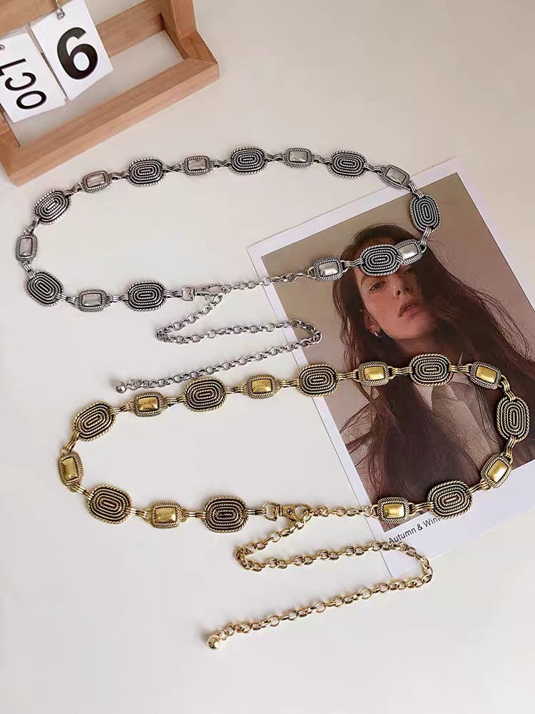 Waist chain women's summer new high-end decorative belt with dress suit Korean version ins fashion all-match belt