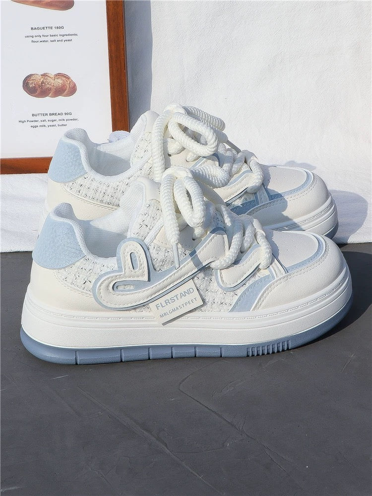 Canvas shoes for women 2024 spring new style sneakers Chanel style casual versatile fashion thick sole student trend white shoes for women