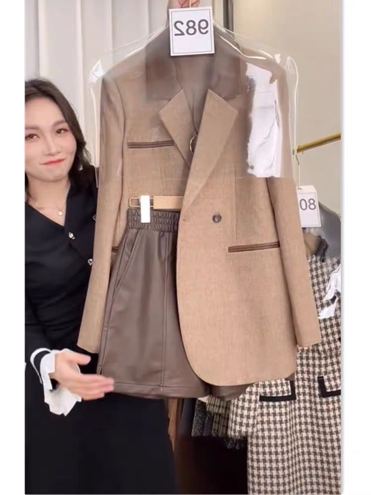 2023 new autumn clothing women's small dress age-reducing young lady style goddess style professional two-piece suit