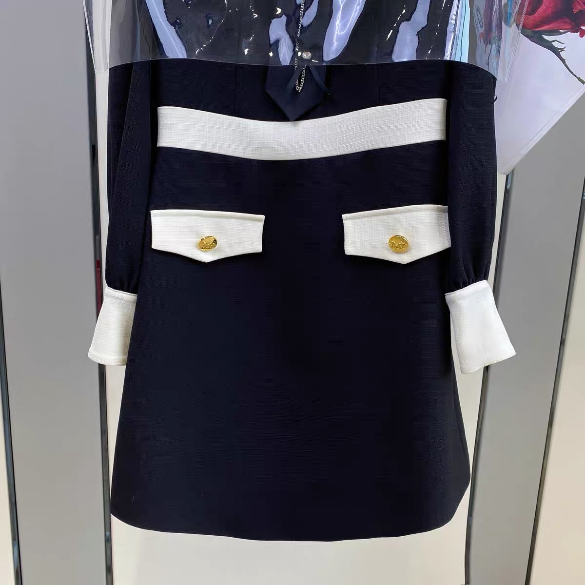 Spot Nanyou high-end women's French style dress women's autumn 2023 new high-end black skirt