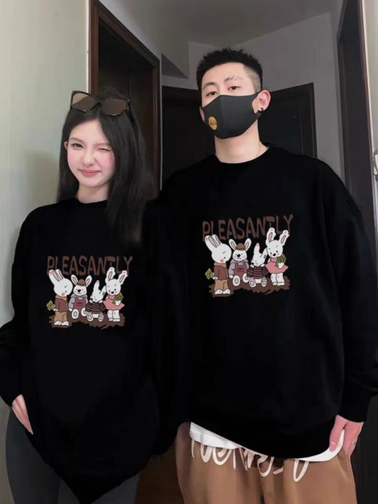 Different couple sweatshirt spring and autumn 2023 new trendy brand special Internet celebrity super hot high-end outer suit
