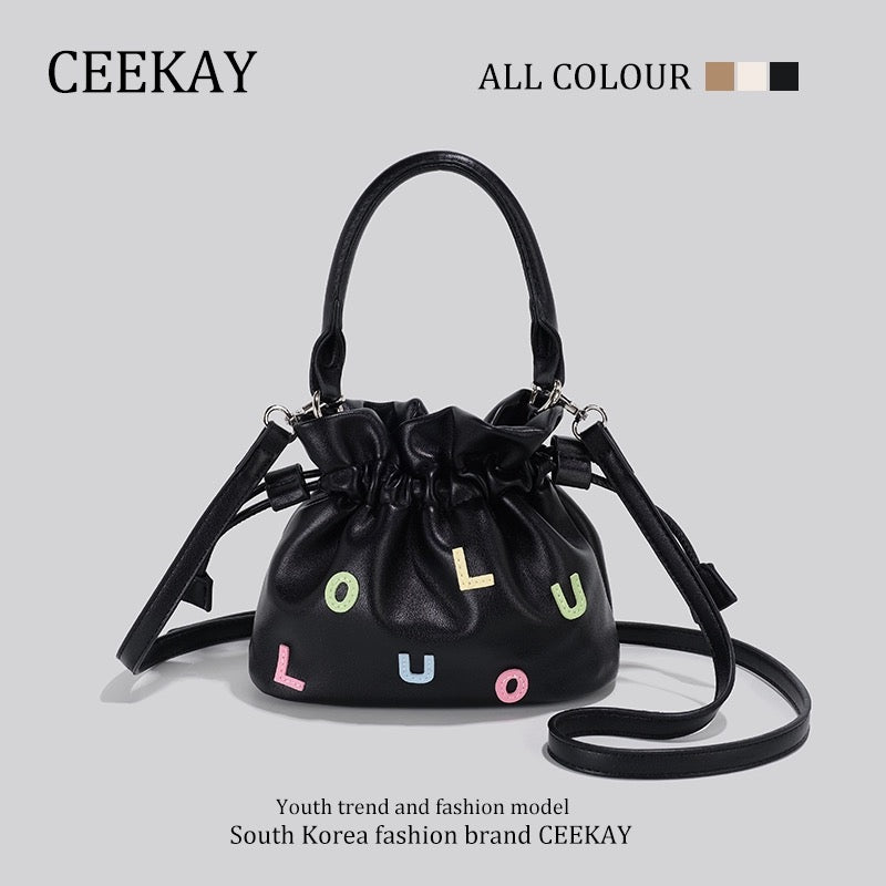 CEEKAY authentic summer high-end light luxury bucket bag niche design bag women's bag 2024 new messenger bag