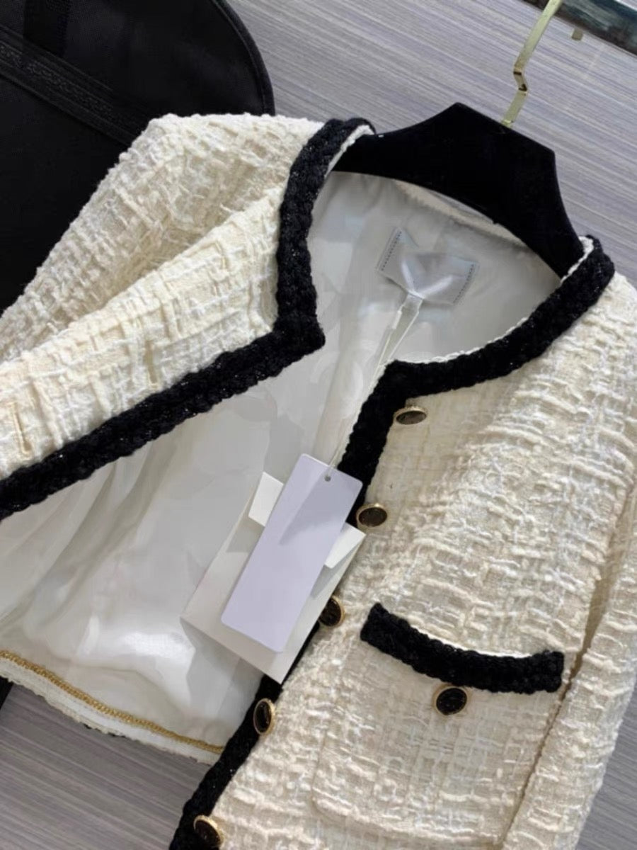 European station small fragrant style jacket for women autumn 2023 new top design niche high-end temperament short style trendy
