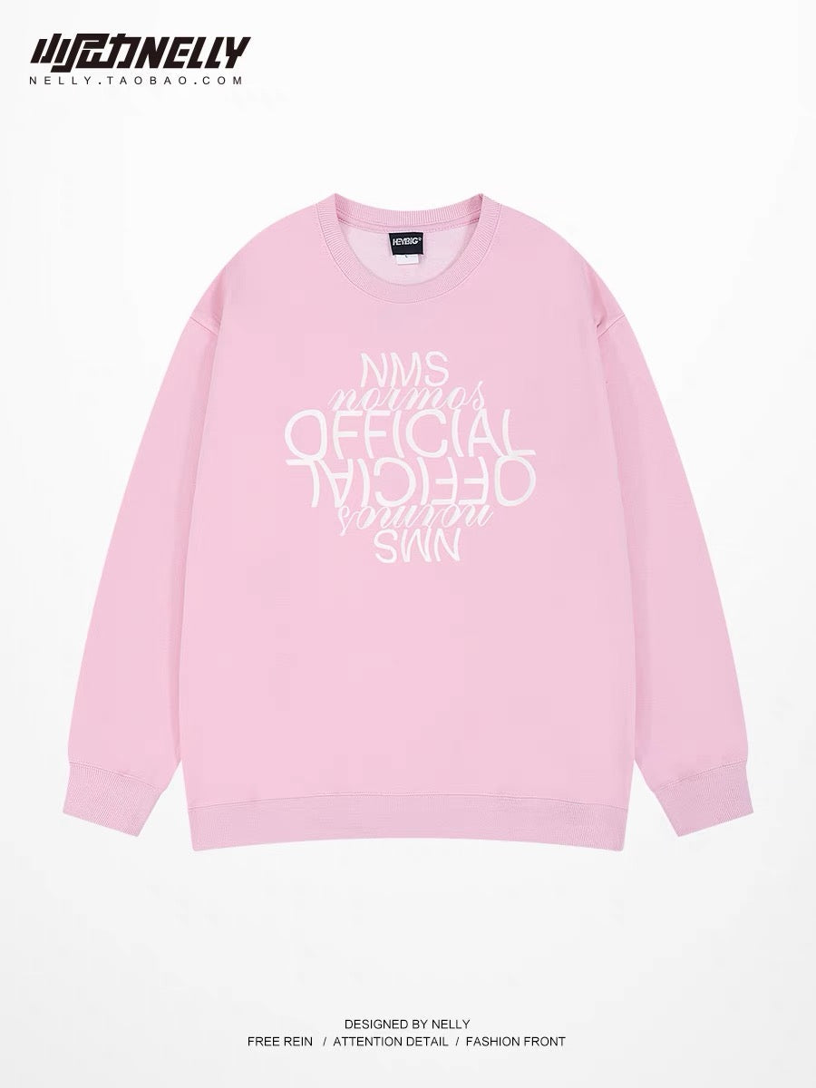 National trend high street American new style sweatshirts for men and women in autumn and winter hiphop couples long-sleeved T-shirts loose jackets for boys (N0928)