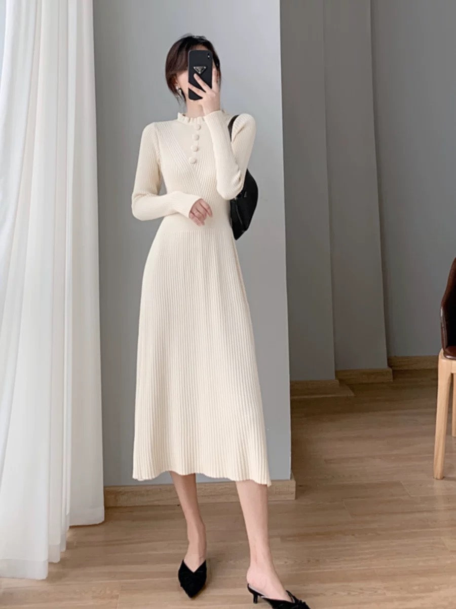 elegant knitted dress Trina Turk Sabia Dress Women's Dress Black