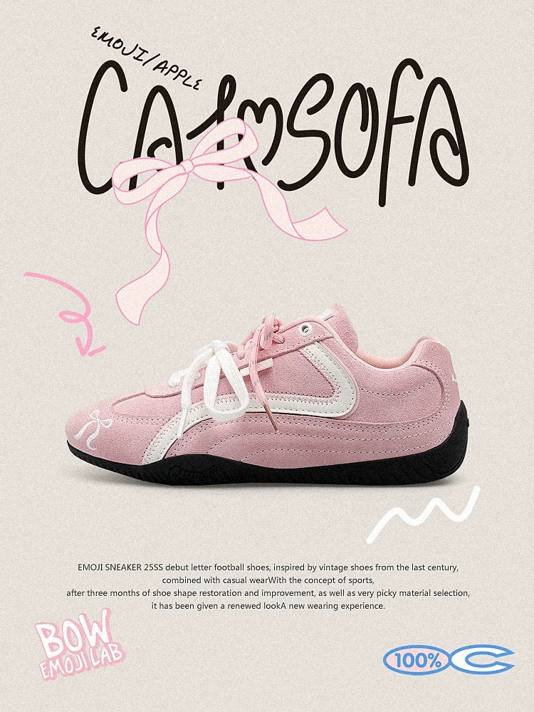 Cat & Sofa “Emoji-Lab” (Spring Limited) Pink Racer Sneakers