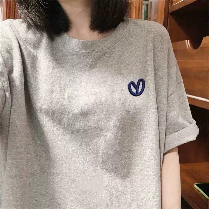 Foreign trade cut label tail order ~ counter withdrawal American trend summer short-sleeved T-shirt men and women pure cotton loose versatile