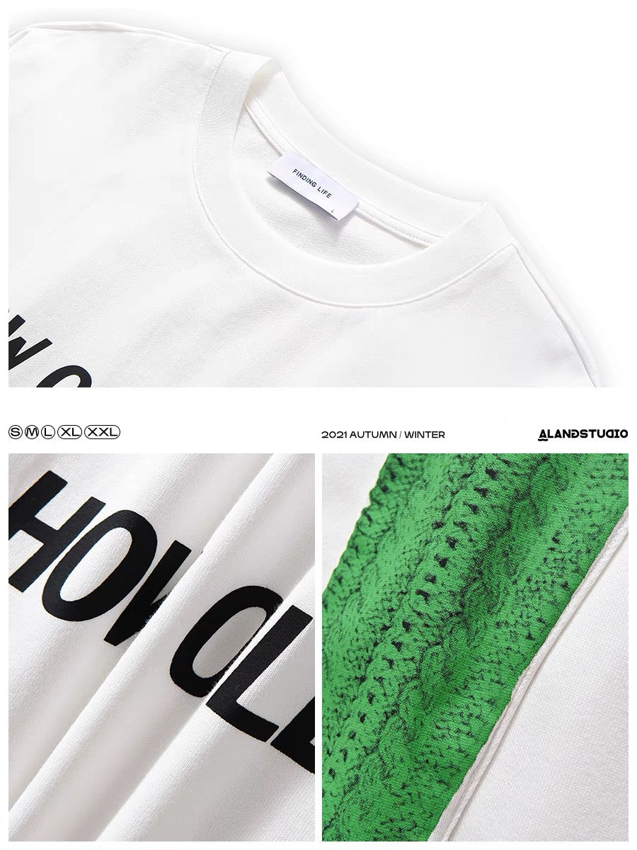 Xu Tailang's design niche short-sleeved T-shirt men's American high street hiphop European and American vibe trendy half-sleeve