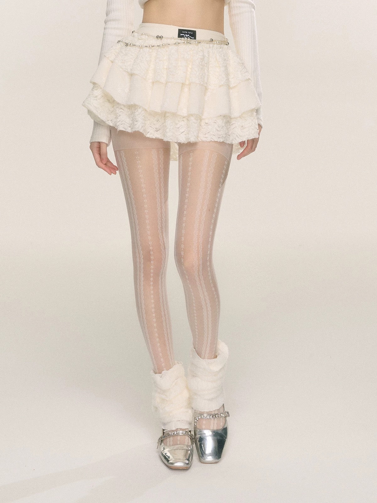 Shao Yeyan Ballet Legs French Lace Hot Girl Skirt Women Autumn and Winter A-line Slim Cake Skirt Black Short Skirt