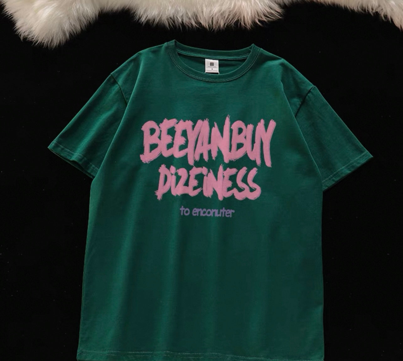 Four Seasons King of All-match~ Cotton short-sleeved T-shirt for women, loose oversize slimming top, fashionable and meat-covering couple shirt