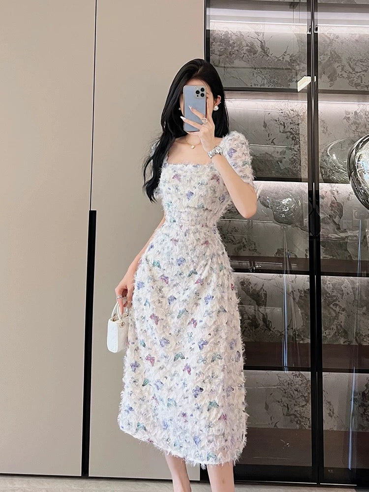French socialite temperament small fragrant dress women's summer long dress 2024 new design sister style dress dress
