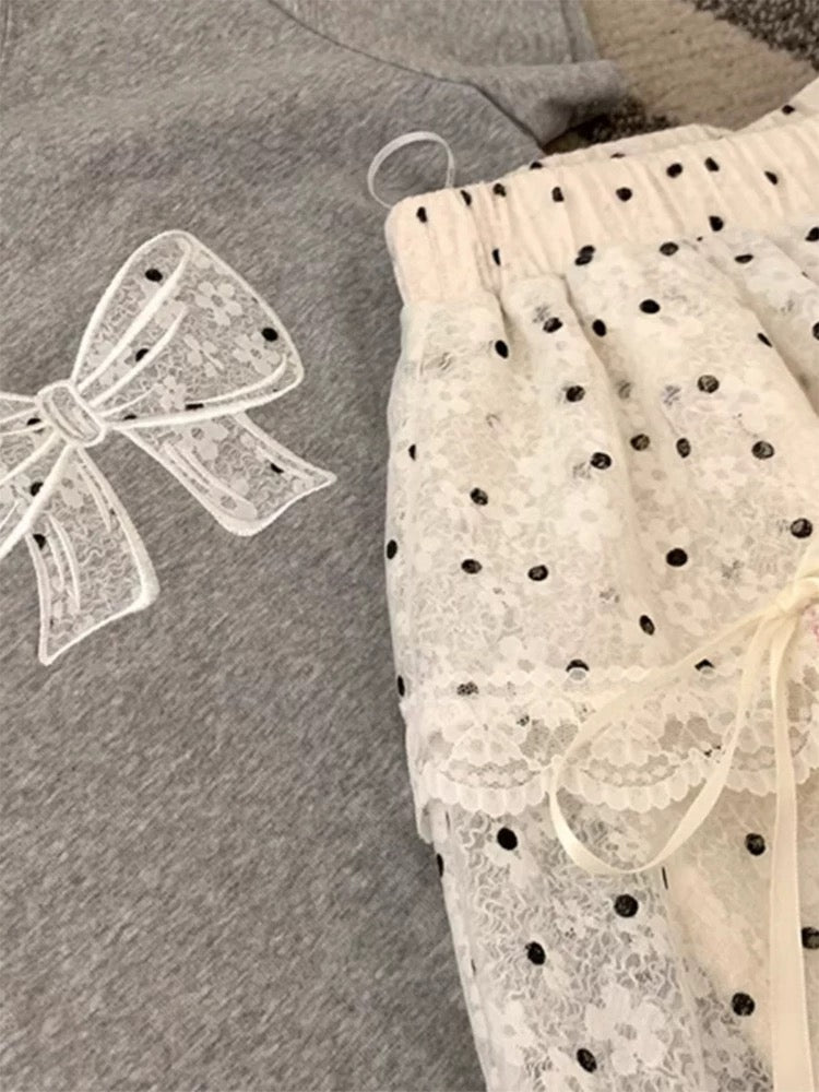 Apricot waist sweet and spicy polka dot lace strap cake skirt female summer girly high waist exquisite skirt