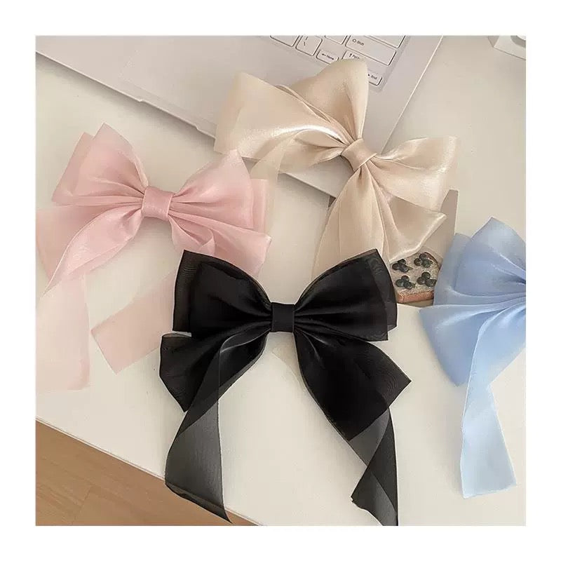Red bow tie hairpin female Headband hair accessories clip