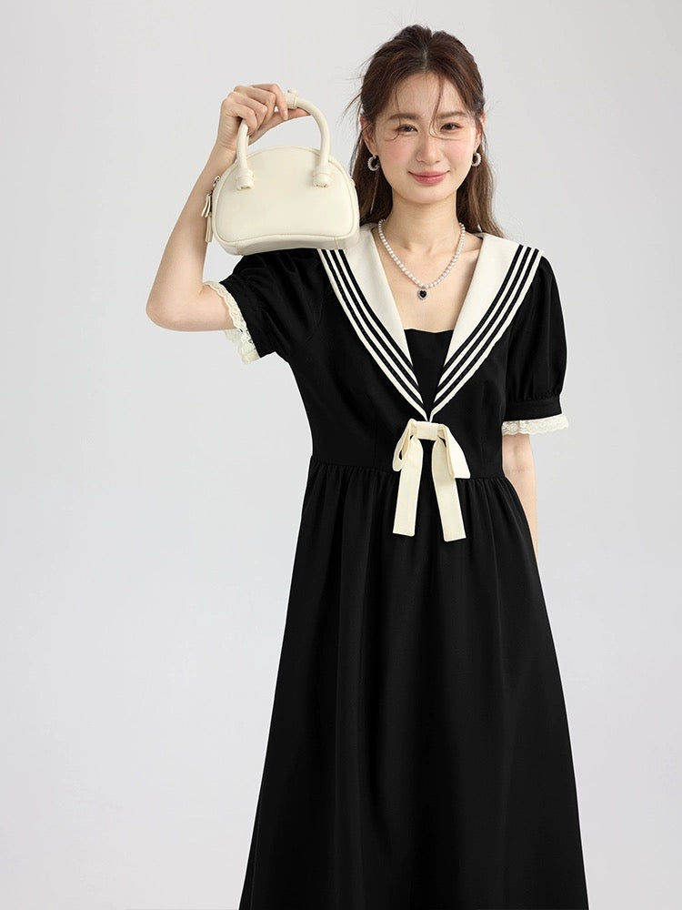 Love Rose Large Size Fat mm Skirt French High Waist Summer Dress Women 2024 New Slim Baby Doll Collar Long Skirt