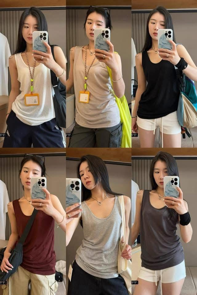 @Chency. 91% lyocell + 5% linen, super breathable for summer wear! Layering artifact old man vest