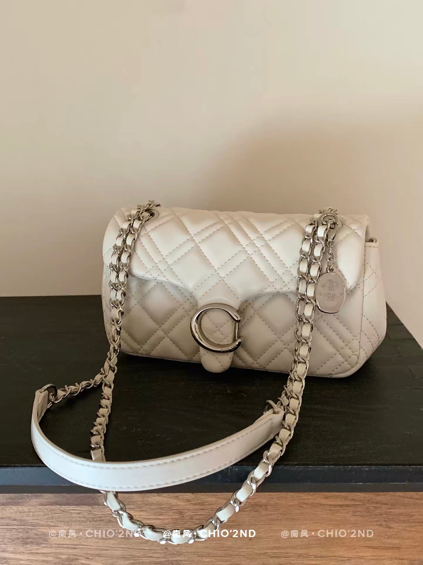 Chio2nd Feast Small Square Bag for Women, 2026 New Style, Exquisite Diamond Pattern Chain Bag, Shoulder Bag/Crossbody Bag