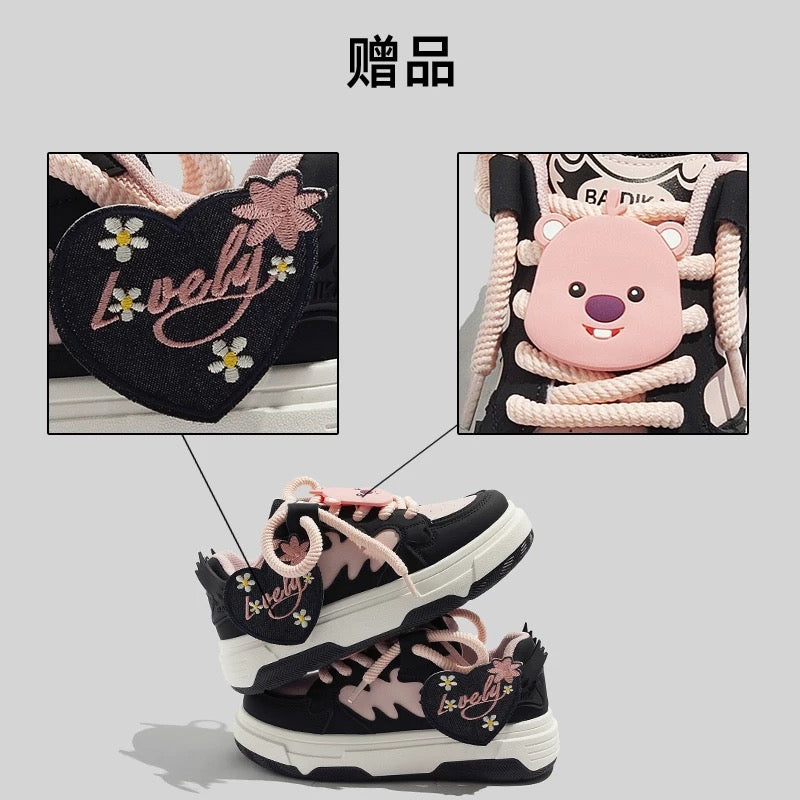 BEIER modified panda white shoes 2024 spring new casual all-match national fashion women's shoes thick-soled ins trendy sneakers