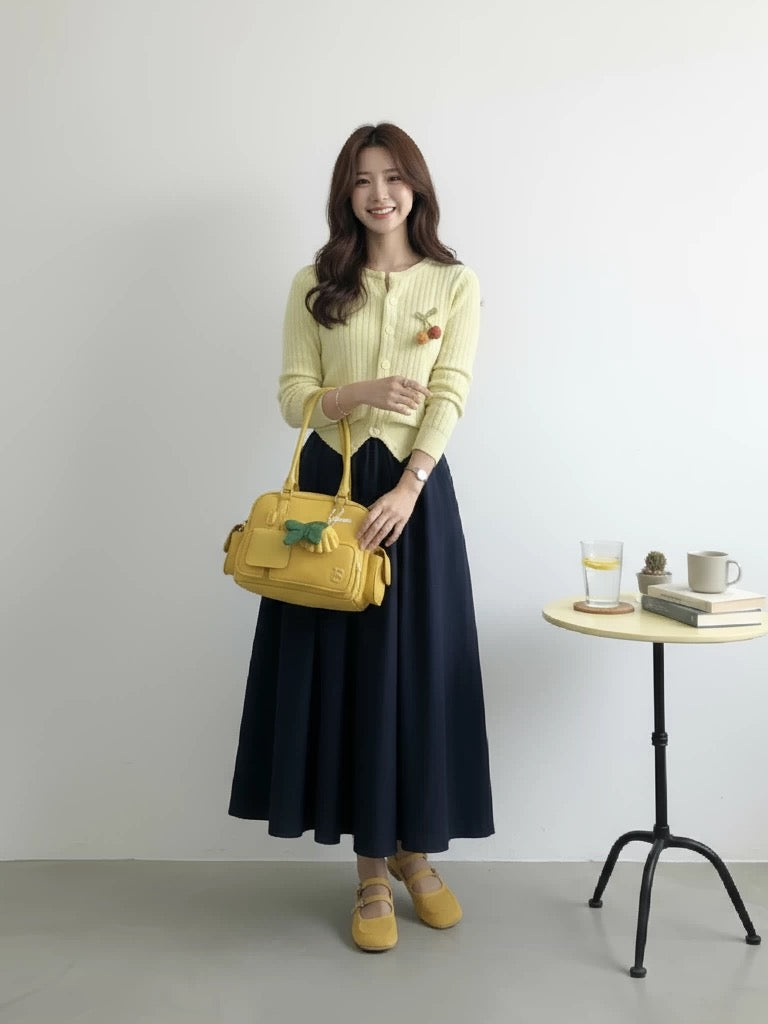 2026 Super Hot, Stylish, Unique, and Beautiful Korean Style Minimalist OOTD Outfit for Autumn and Winter - Two-Piece Set for Women