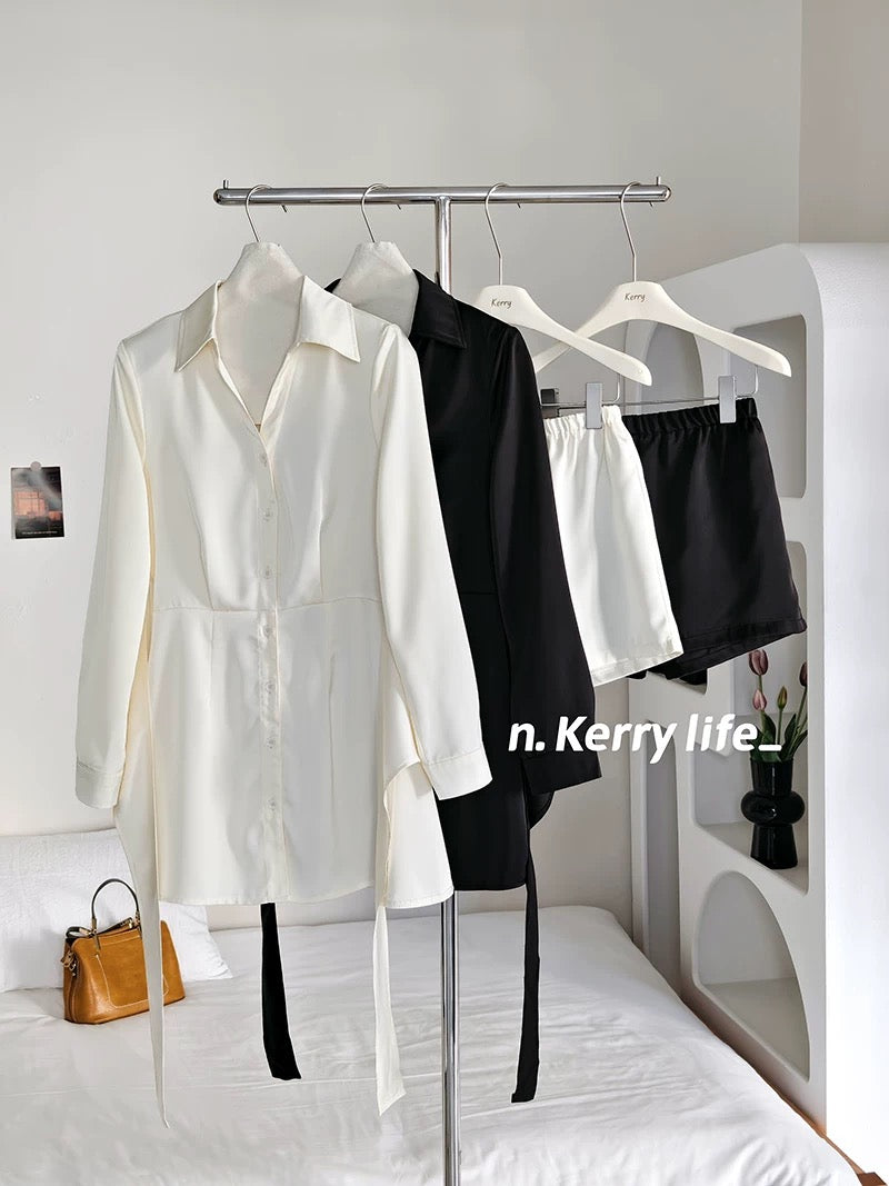 Kerry Korean atmosphere outfit 2024 autumn new women's clothing slimming, fashionable, sexy and slimming women's suit