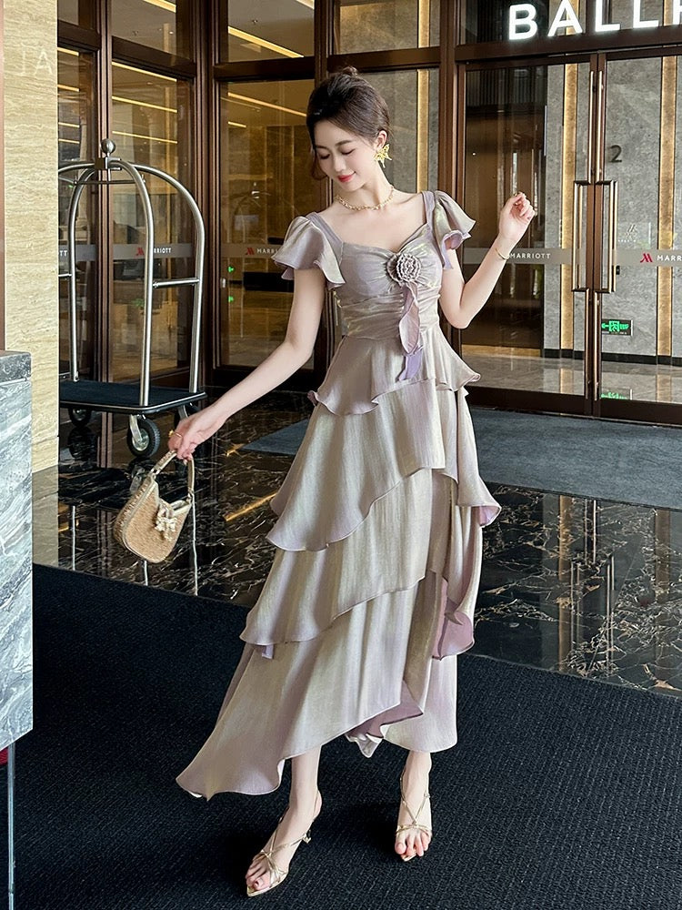 This year's popular beautiful skirts for summer women 2025 new design fairy skirts slim irregular cake skirts