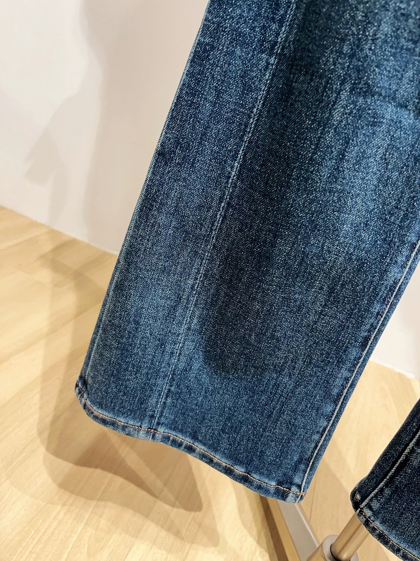 Women's Four-Way Stretch Flared Jeans with 3D Cut and Retro Style - Straight Leg Pants for Autumn