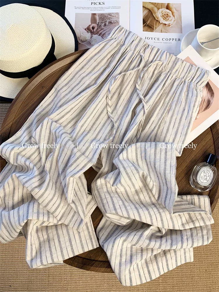 Grow freely! This year's trendy casual wide-leg pants, summer 2025 new style, loose boyfriend style, Yamamoto pants.