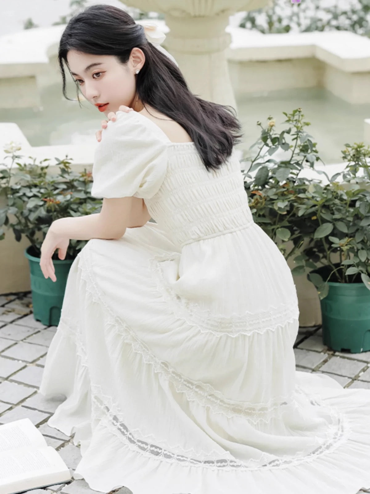 Tea Break French Purple Dress Women's Summer 2024 New Fairy Skirt Temperament Super Fairy Style Beautiful Long Skirt
