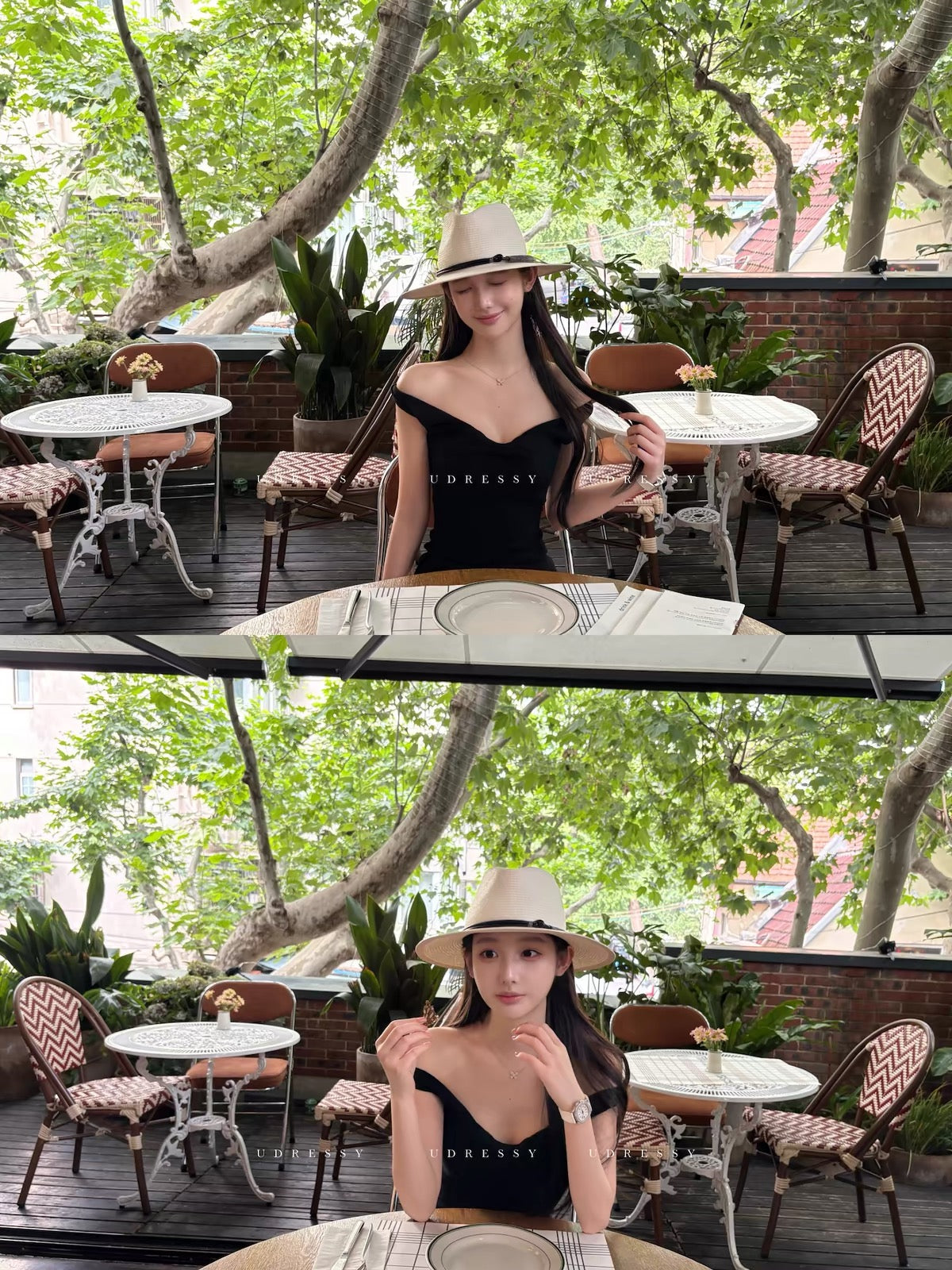 UDRESSY In-House Design "Swan Neck" Knot Off-Shoulder Tank Top – Available in Two Colors