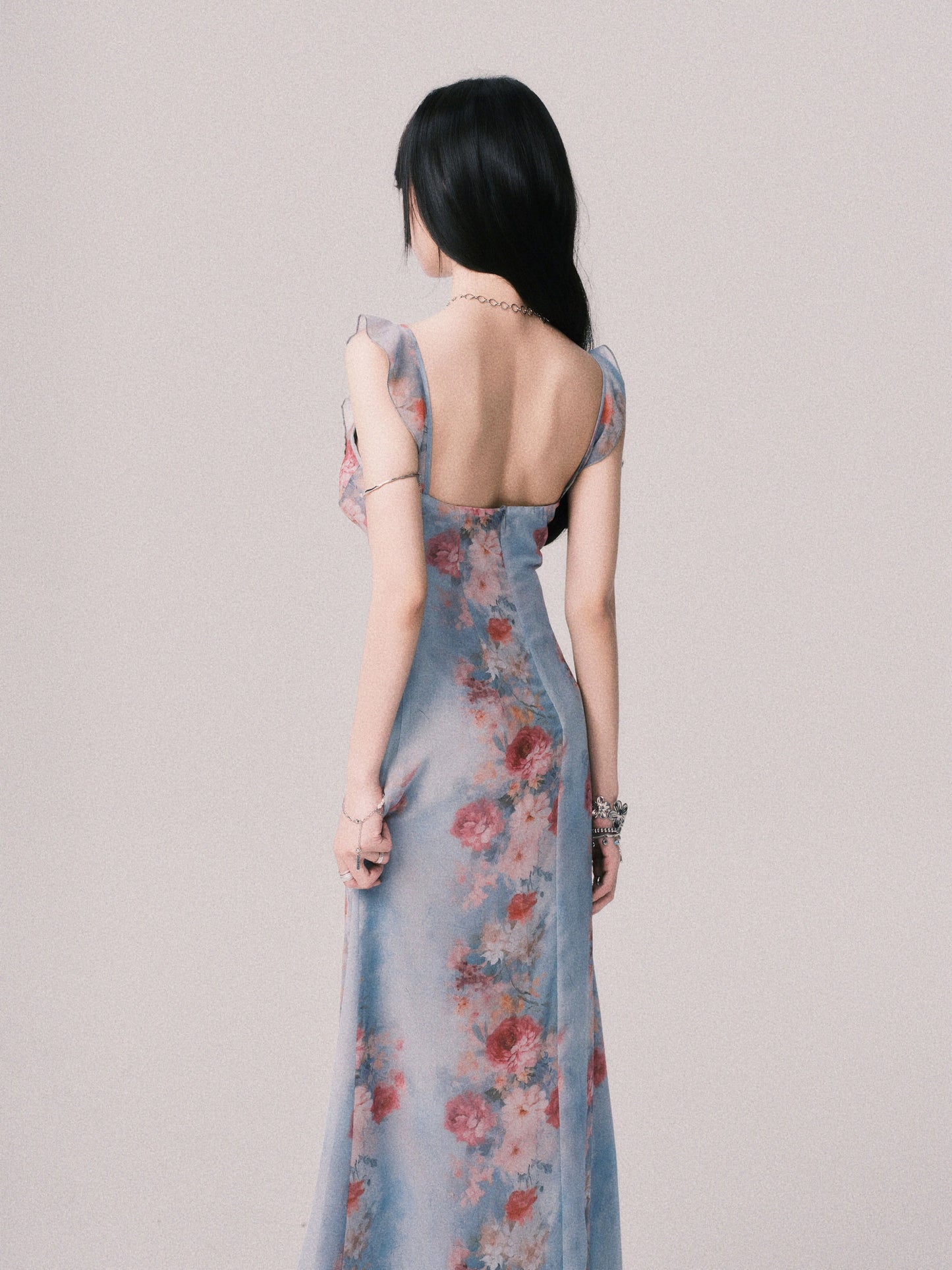 LULUSWINGS Original: Summer in Southern France - Resort Style French V-neck Printed Sleeveless Sundress