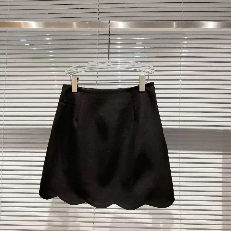 Popular online style, 2025 Autumn New Arrival Handmade 3D Rhinestone Flower Beaded Gradient A-line Skirt, Bodycon Skirt