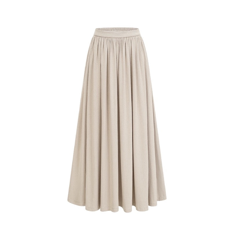 Mrs. Island Song long A-line skirt fashion suit T-shirt top two-piece dress slim fit women summer